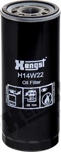 Hengst Filter H14W22 - Масляный фильтр autosila-amz.com