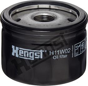 Hengst Filter H11W02 - Фильтр масляный ALFA ROMEO: 156 97-05, 156 Sportwagon 00-06, GT 03-10, GTV 94-05, SPIDER 94-05 \ AL autosila-amz.com