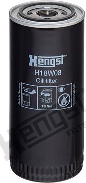 Hengst Filter H18W08 - Масляный фильтр autosila-amz.com