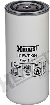 Hengst Filter H18WDK04 - Топливный фильтр autosila-amz.com