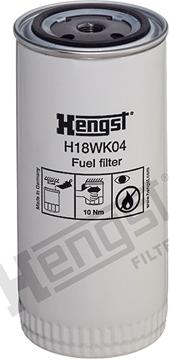 Hengst Filter H18WK04 - Топливный фильтр autosila-amz.com