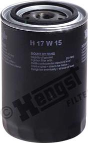 Hengst Filter H17W15 - Масляный фильтр autosila-amz.com