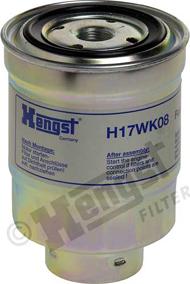 Hengst Filter H17WK08 - Топливный фильтр autosila-amz.com