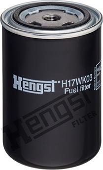 Hengst Filter H17WK03 - Фильтр топливный DAF 95 (H=143) новый образец (пр-во Германия) autosila-amz.com