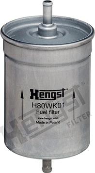 Hengst Filter H80WK01 - Фильтр топливный BMW 3,5,7/CITROEN XM/FIAT Ritmo/JAGUAR XJS,XJSC/Range Rover II/NISSAN Primera P10/R autosila-amz.com