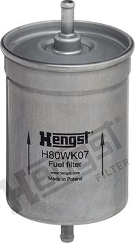 Hengst Filter H80WK07 - Топливный фильтр autosila-amz.com