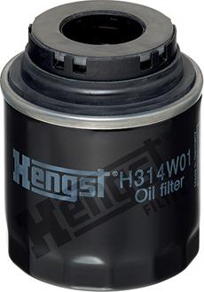 Hengst Filter H314W01 - Фильтр масляный AUDI: A3 1.4TFSI 07-, VW: EOS, GOLF V/Vl, GOLF PLUS, PASSAT, JETTA lll autosila-amz.com