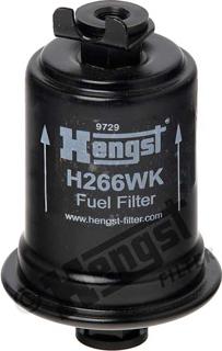 Hengst Filter H266WK - Топливный фильтр autosila-amz.com