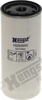 Hengst Filter H200W04 - H200W04 Фильтр маслянный(грузовой) RENAULT,VOLVO autosila-amz.com