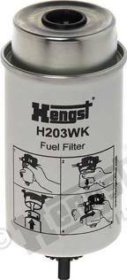 Hengst Filter H203WK - Топливный фильтр autosila-amz.com