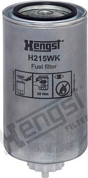 Hengst Filter H215WK - Фильтр топливный IVECO Stralis,EuroStar,Trakker грубой очистки (М16х1.5мм,со сливом) HENGST autosila-amz.com