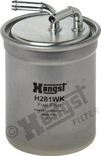 Hengst Filter H281WK - Топливный фильтр autosila-amz.com