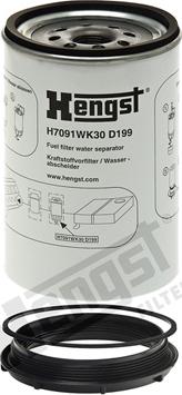 Hengst Filter H7091WK30 D199 - Топливный фильтр autosila-amz.com
