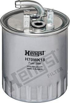 Hengst Filter H70WK18 - Топливный фильтр HENGST FILTER H70WK18 (WK842/13 / KL 100/2) MB Sprinter/Vito autosila-amz.com