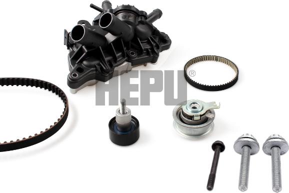 Hepu PK06870 - Водяной насос + комплект зубчатого ремня ГРМ autosila-amz.com