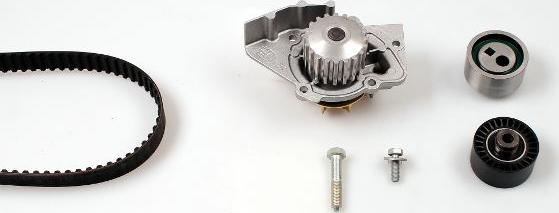 Hepu PK08410 - Водяной насос + комплект зубчатого ремня ГРМ autosila-amz.com