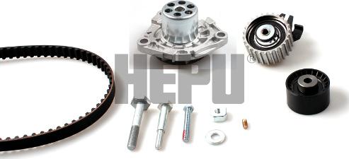 Hepu PK10893 - Водяной насос + комплект зубчатого ремня ГРМ autosila-amz.com