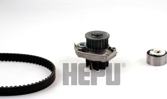 Hepu PK12012 - Водяной насос + комплект зубчатого ремня ГРМ autosila-amz.com