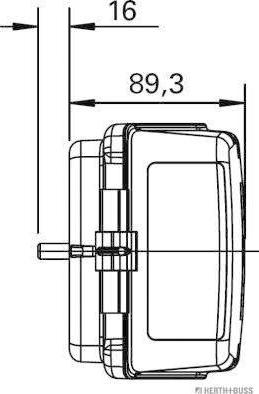 Herth+Buss Elparts 83840677 - Задний фонарь autosila-amz.com