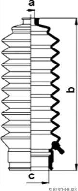 Herth+Buss Jakoparts J4104001 - Комплект пыльника, рулевое управление autosila-amz.com