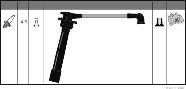 Herth+Buss Jakoparts J5380521 - Комплект проводов зажигания autosila-amz.com