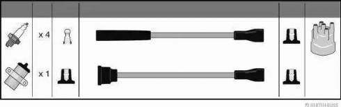 Herth+Buss Jakoparts J5388007 - Комплект проводов зажигания autosila-amz.com