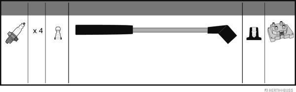 Herth+Buss Jakoparts J5383023 - Комплект проводов зажигания autosila-amz.com