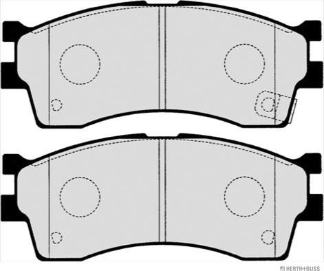 Herth+Buss Jakoparts J3600308 - Тормозные колодки, дисковые, комплект autosila-amz.com