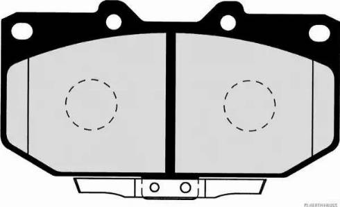 Herth+Buss Jakoparts J3601058 - Тормозные колодки, дисковые, комплект autosila-amz.com