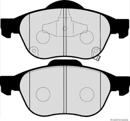 Herth+Buss Jakoparts J3602115 - Тормозные колодки, дисковые, комплект autosila-amz.com