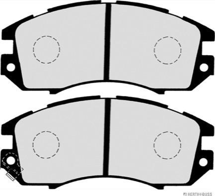 Herth+Buss Jakoparts J3607005 - Тормозные колодки, дисковые, комплект autosila-amz.com