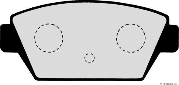Herth+Buss Jakoparts J3615000 - Тормозные колодки, дисковые, комплект autosila-amz.com