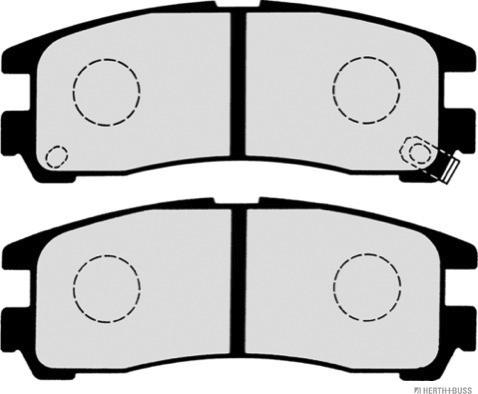 Herth+Buss Jakoparts J3615003 - Тормозные колодки, дисковые, комплект autosila-amz.com