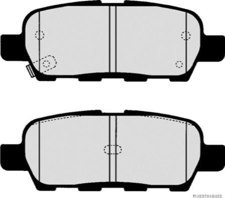 Herth+Buss Jakoparts J3611044 - Тормозные колодки, дисковые, комплект autosila-amz.com