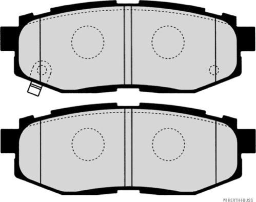 Herth+Buss Jakoparts J3617007 - Тормозные колодки, дисковые, комплект autosila-amz.com
