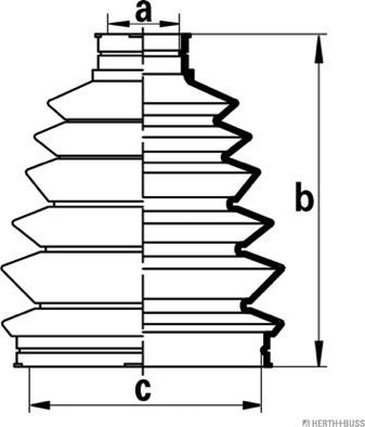 Herth+Buss Jakoparts J2864018 - Пыльник, приводной вал autosila-amz.com