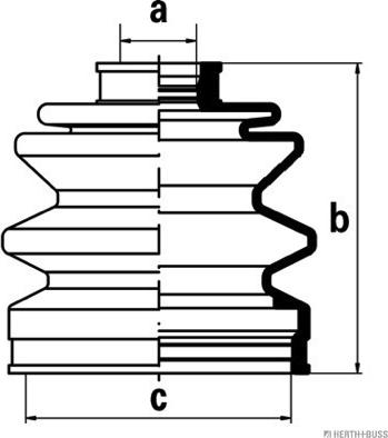 Herth+Buss Jakoparts J2865003 - Пыльник, приводной вал autosila-amz.com