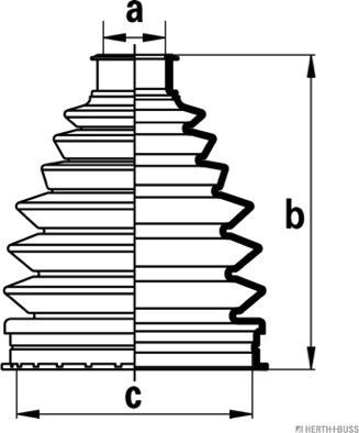 Herth+Buss Jakoparts J2865017 - Пыльник, приводной вал autosila-amz.com