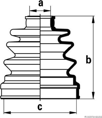 Herth+Buss Jakoparts J2865020 - Пыльник, приводной вал autosila-amz.com