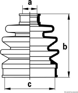 Herth+Buss Jakoparts J2866000 - Пыльник, приводной вал autosila-amz.com