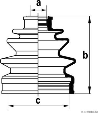 Herth+Buss Jakoparts J2860501 - Пыльник, приводной вал autosila-amz.com
