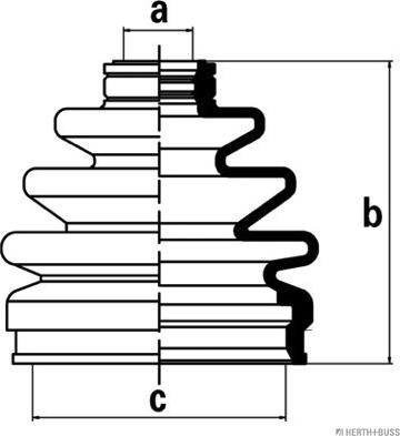 Herth+Buss Jakoparts J2860304 - Пыльник, приводной вал autosila-amz.com