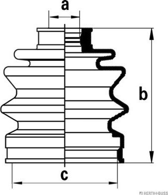 Herth+Buss Jakoparts J2860307 - Пыльник, приводной вал autosila-amz.com