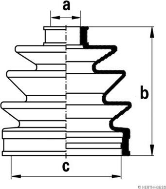 Herth+Buss Jakoparts J2861004 - Пыльник, приводной вал autosila-amz.com