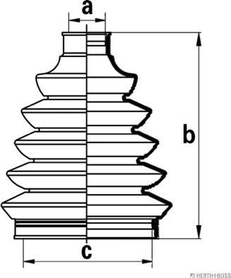 Herth+Buss Jakoparts J2861027 - Пыльник, приводной вал autosila-amz.com