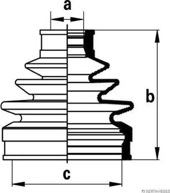 Herth+Buss Jakoparts J2880302 - Пыльник, приводной вал autosila-amz.com