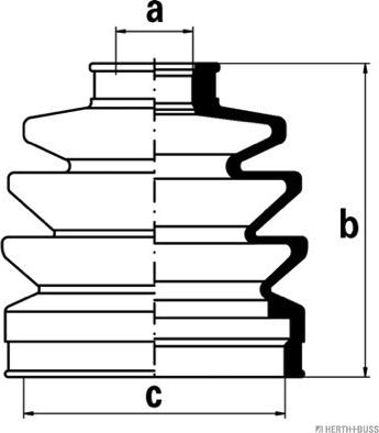 Herth+Buss Jakoparts J2863005 - Пыльник, приводной вал autosila-amz.com