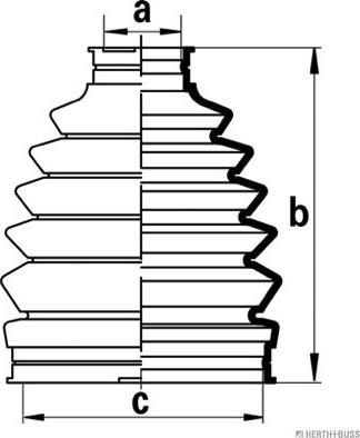 Herth+Buss Jakoparts J2863015 - Пыльник, приводной вал autosila-amz.com