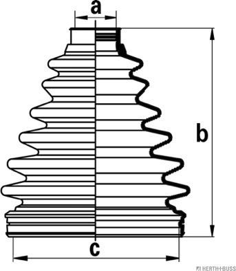 Herth+Buss Jakoparts J2862009 - Пыльник, приводной вал autosila-amz.com