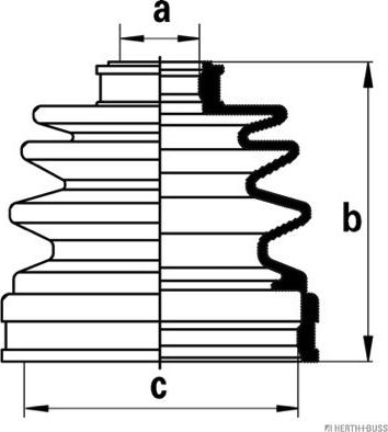 Herth+Buss Jakoparts J2862003 - Пыльник, приводной вал autosila-amz.com